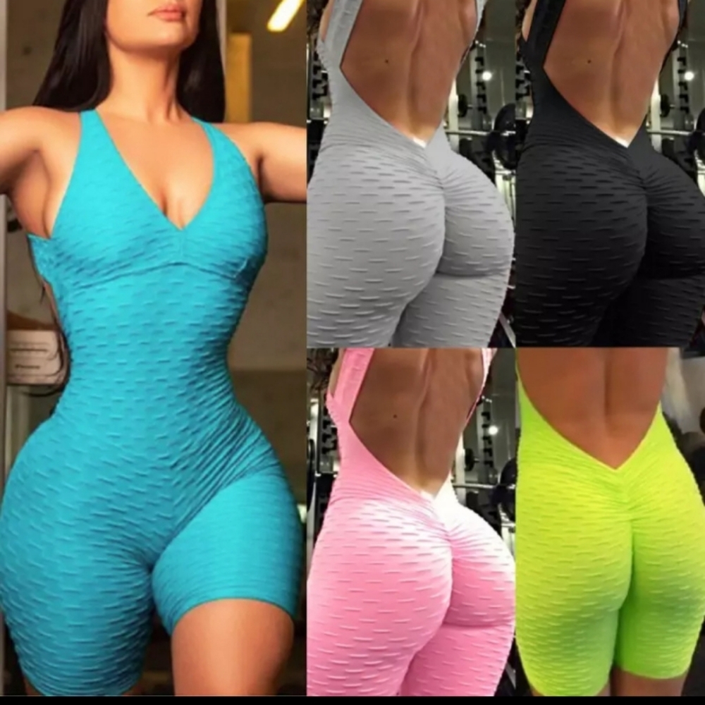 Gym strappy romper
